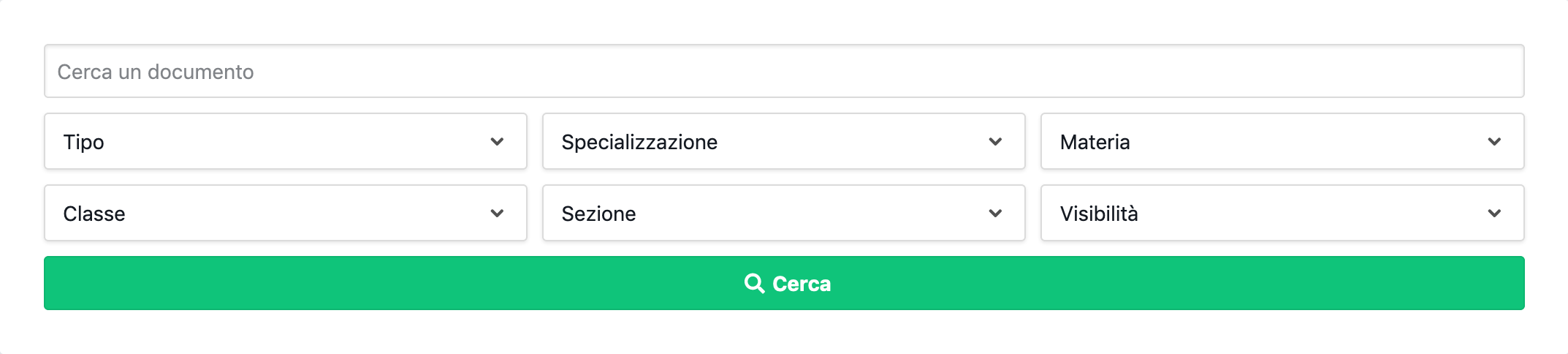 Cerca documenti